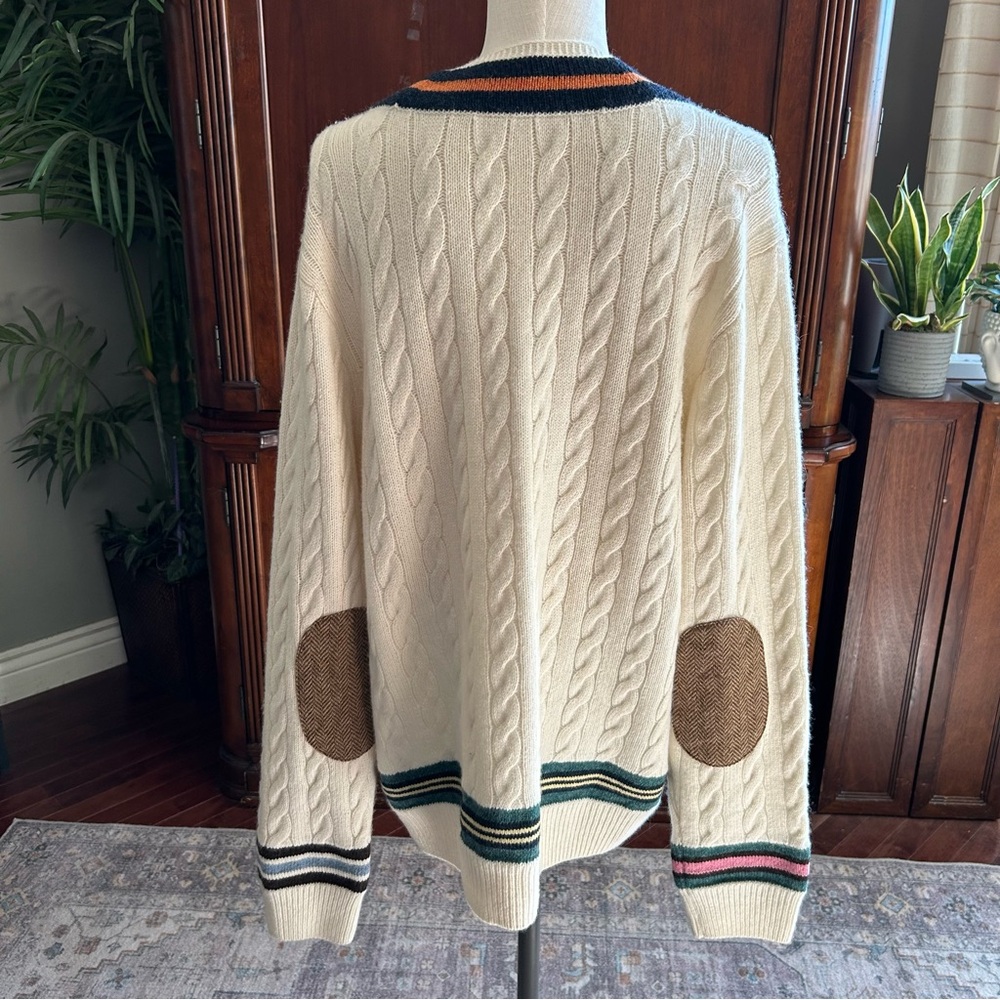 Polo Ralph Lauren Cricket Wool Alpaca Cashmere V-Neck Sweater Mens XL - Picture 6 of 16